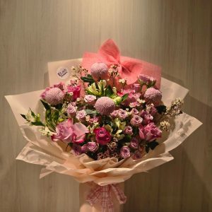 باقة الفيونكه الوردية