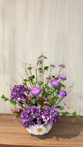 فازة الهيدرنجا البنفسجي