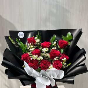 باقة الجوري الأحمر