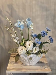 فازة  التوليب الأزرق